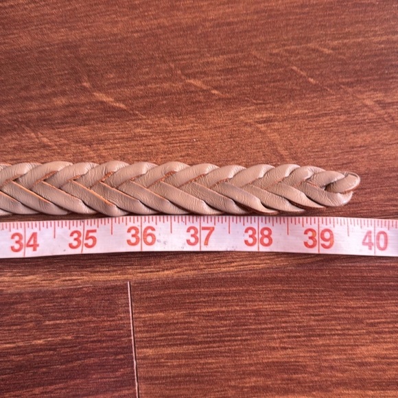 J CREW Braided Leather Belt Size XS/S - Picture 6 of 9